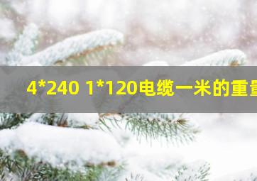 4*240 1*120电缆一米的重量